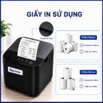 M&aacute;y in h&oacute;a đơn Bluetooth QPrinter QP-58M sử dụng giấy in nhiệt K58x45mm v&agrave; K58x38mm phổ biến tr&ecirc;n thị trường.