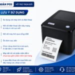 Lưu &yacute; sử dụng m&aacute;y in tem Qprinter A7L: d&ugrave;ng với m&aacute;y t&iacute;nh v&agrave; điện thoại, kết nối qua USB hoặc LAN, in m&atilde; vạch, vận đơn, tem tr&agrave; sữa; chưa bao gồm phần mềm b&aacute;n h&agrave;ng.